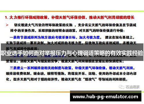 职业选手如何面对举报压力与心理调适策略的有效实践经验